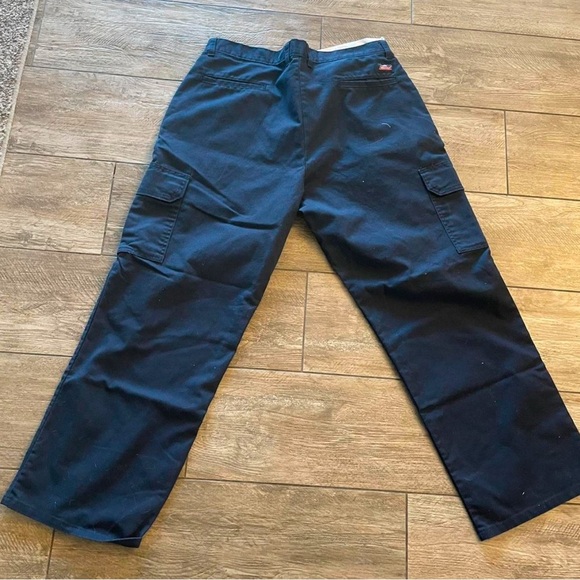 DICKIES Relaxed Straight Navy Twill Cargo Trouser Work Pant Unisex 28x30 - Picture 3 of 6